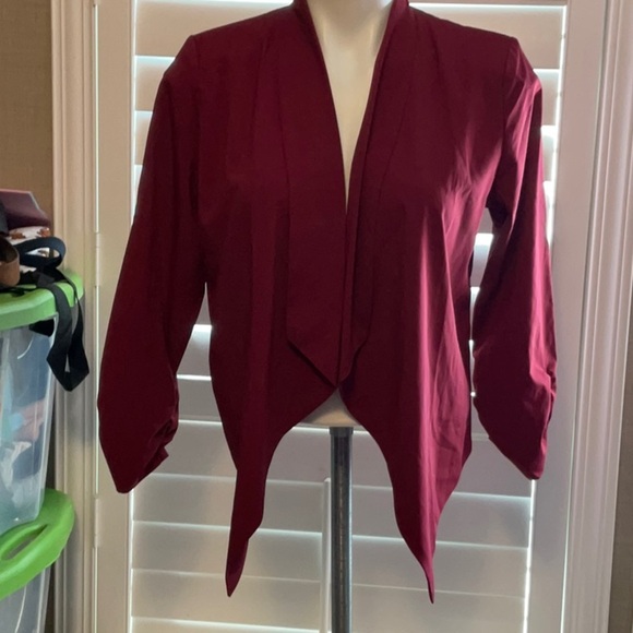 Chocolate Women's Blazer in Rich Burgundy - Picture 1 of 8